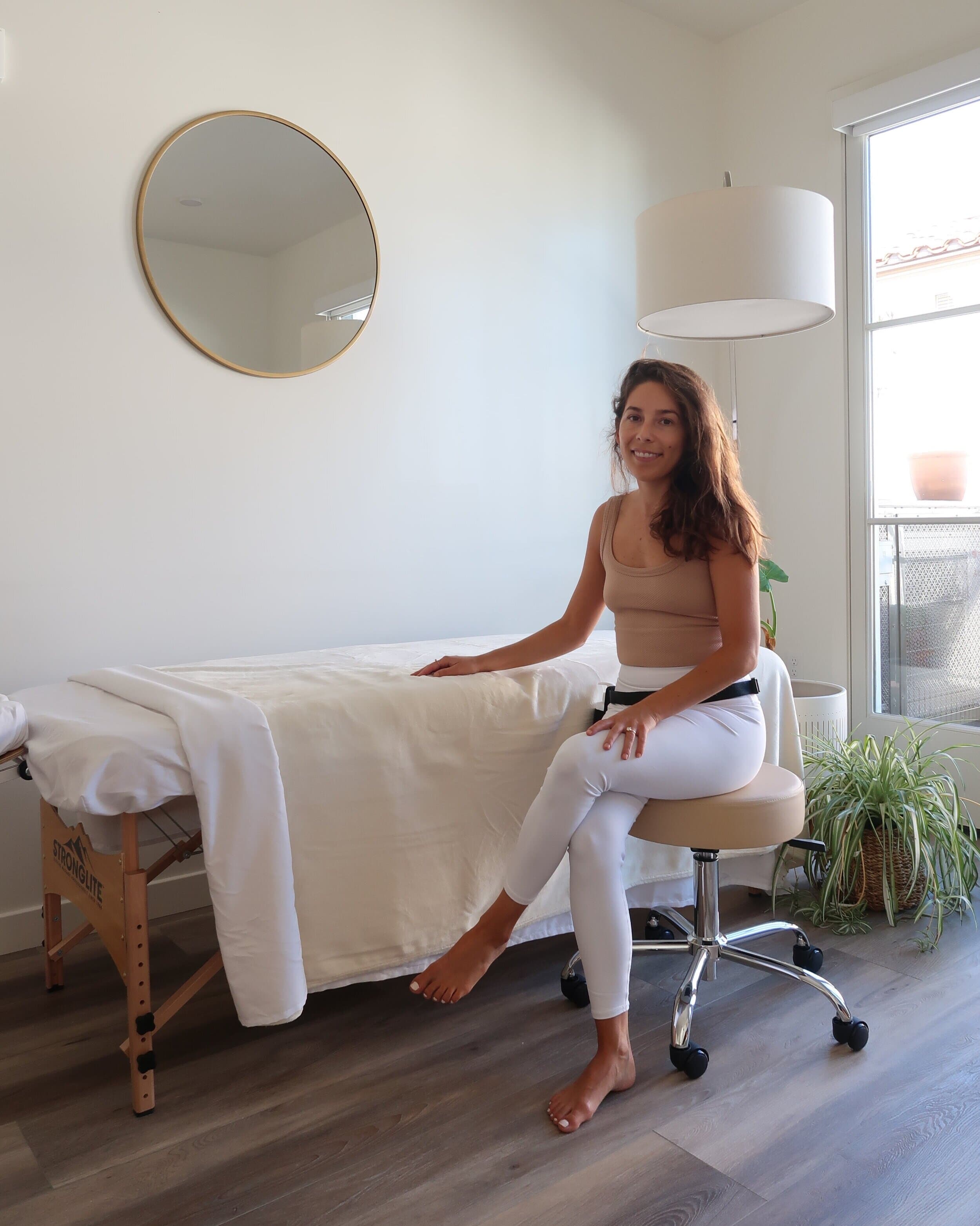 Jennifer at Massage Table